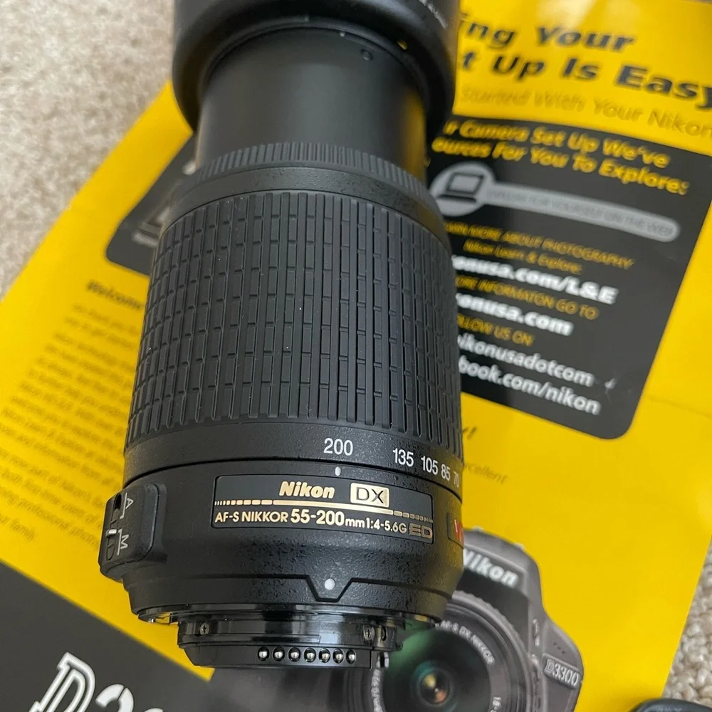 Nikon D3300 Black DSLR Camera with 18-55mm Lens